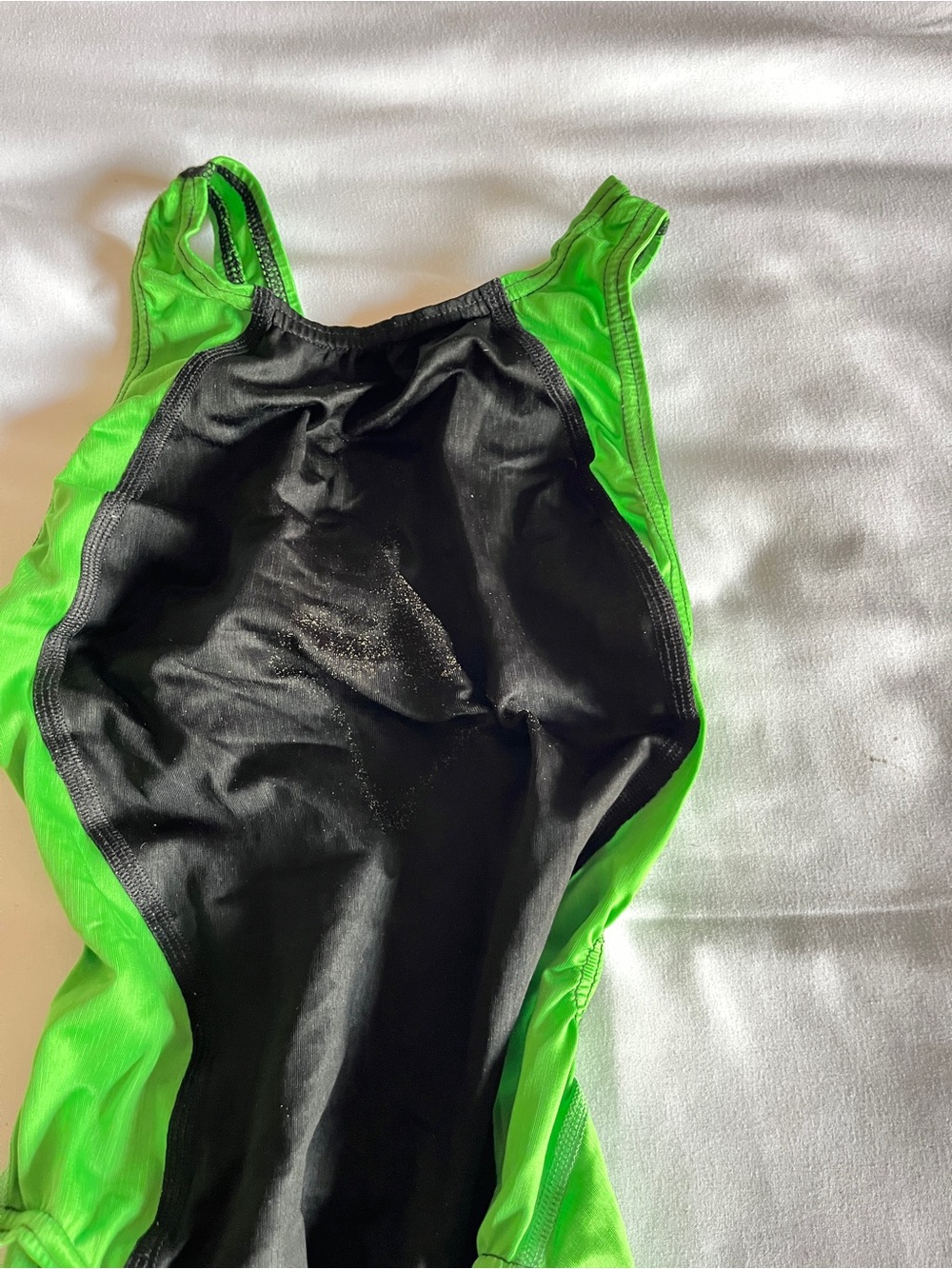 Speedo Fastskin FSII Recordbreaker Black & Lime Green Tech Suit Size 28 - Picture 3 of 14